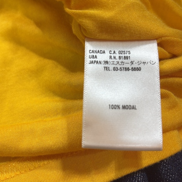 Escada Yellow Draped Tank Top - Picture 4 of 5